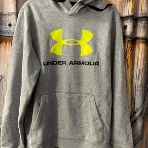 Under Armour Women’s Gray Hoodie with Yellow Logo
